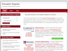 Tablet Screenshot of educationdegrees.com